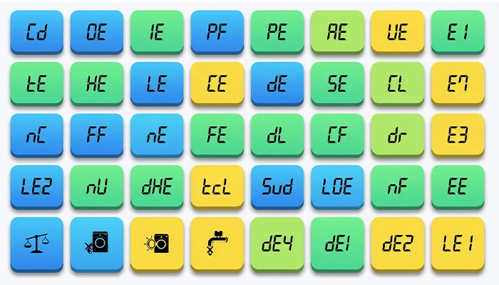 ارور ماشین لباسشویی ال جی 1 راهنمای گام به گام رفع ارورهای لباسشویی ال جی