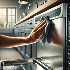 تمیز کردن ظاهر ماشین ظرفشویی: درخشندگی ظاهری