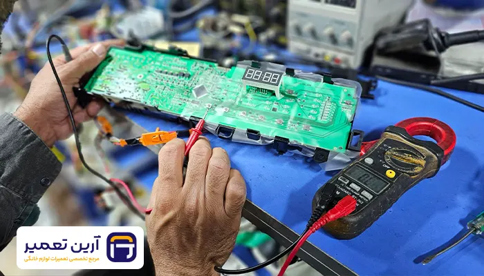 ارور E7 ماشین لباسشویی مجیک مشکل در برد الکترونیکی