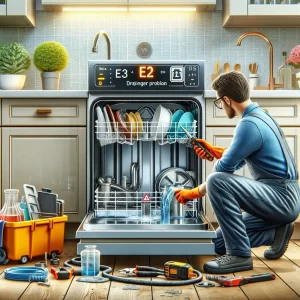 ارور E2 ماشین ظرفشویی مدیا : مشکل در تخلیه آب