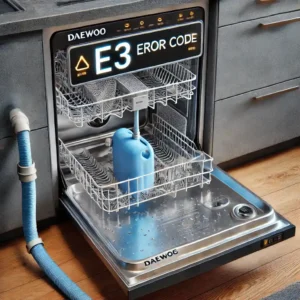 ارورهای E6 و E8 در ماشین ظرفشویی دوو؛ رفع ارور و نکات کلیدی 10 کد خطای E3 ظرفشویی دوو : مشکل در ورود آب