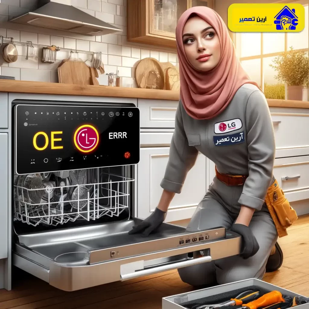 رفع کامل ارور OE در ماشین ظرفشویی ال جی: راهنمای جامع و حرفه‌ای برای رفع مشکل