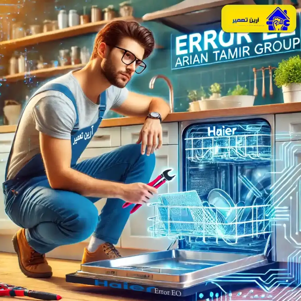 ارور ماشین ظرفشویی حایر-آرین تعمیر