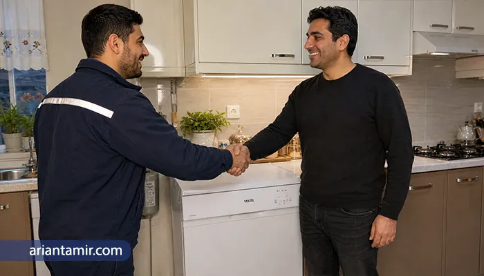 هزینه تعمیر ماشین ظرفشویی وستل در مشهد