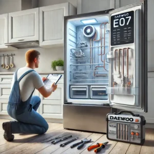 آموزش رفع ارور E07 یخچال دوو : چگونه نشتی گاز و کاهش سرمای دستگاه را شناسایی و برطرف کنیم؟