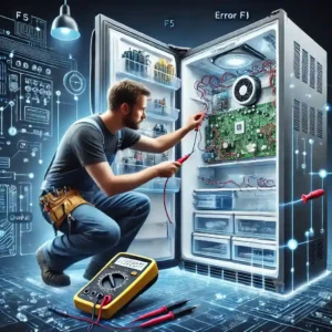 چگونه ارور F5 یخچال سامسونگ را که به سنسور دمای فریزر مربوط می‌شود، تشخیص و رفع کنیم؟