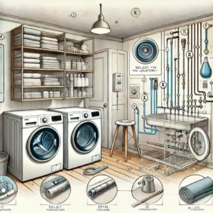 راهنمای نصب و راه‌ اندازی ماشین لباسشویی کنوود-آرین تعمیر