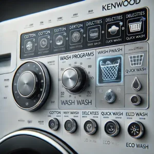 معرفی پنل کنترل و برنامه‌ های شستشو ماشین لباسشویی کنوود-آرین تعمیر