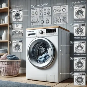 دفترچه راهنمای ماشین لباسشویی کنوود قدیمی و جدید از 5 کیلویی به بالا 7 نحوه استفاده صحیح از ماشین لباسشویی کنوود-آرین تعمیر