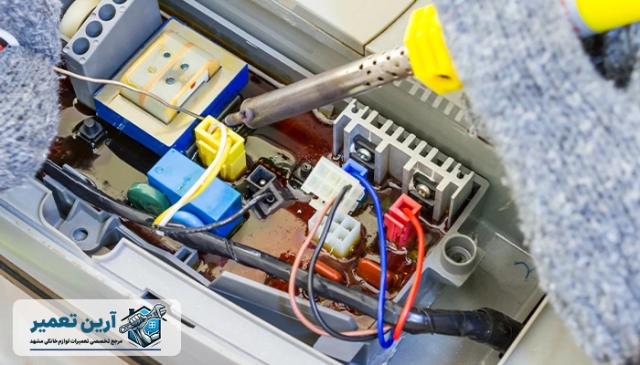 خرابی برد الکترونیکی یا تایمر لباسشویی