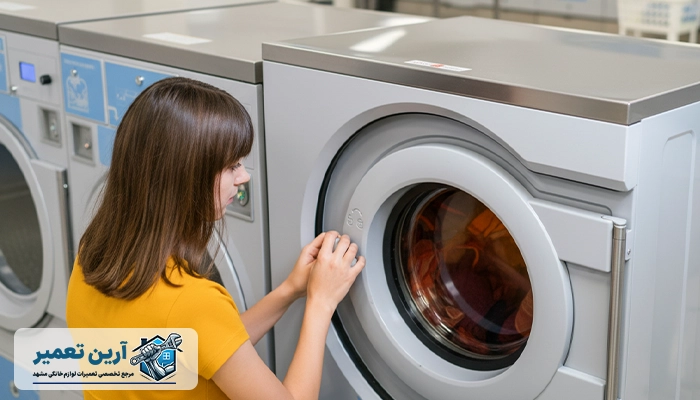آموزش عیب یابی لباسشویی مشهد 4 قفل شدن درب و توقف عملیات