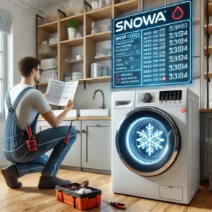 لیست کامل کد خطاهای ماشین لباسشویی اسنوا همراه با راهنما